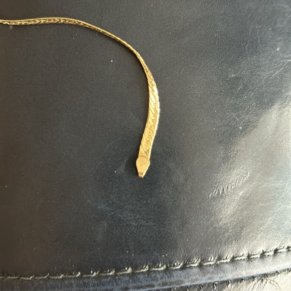 Solid 14k Italian Grand Herringbine Bracelet - Picture 8 of 14